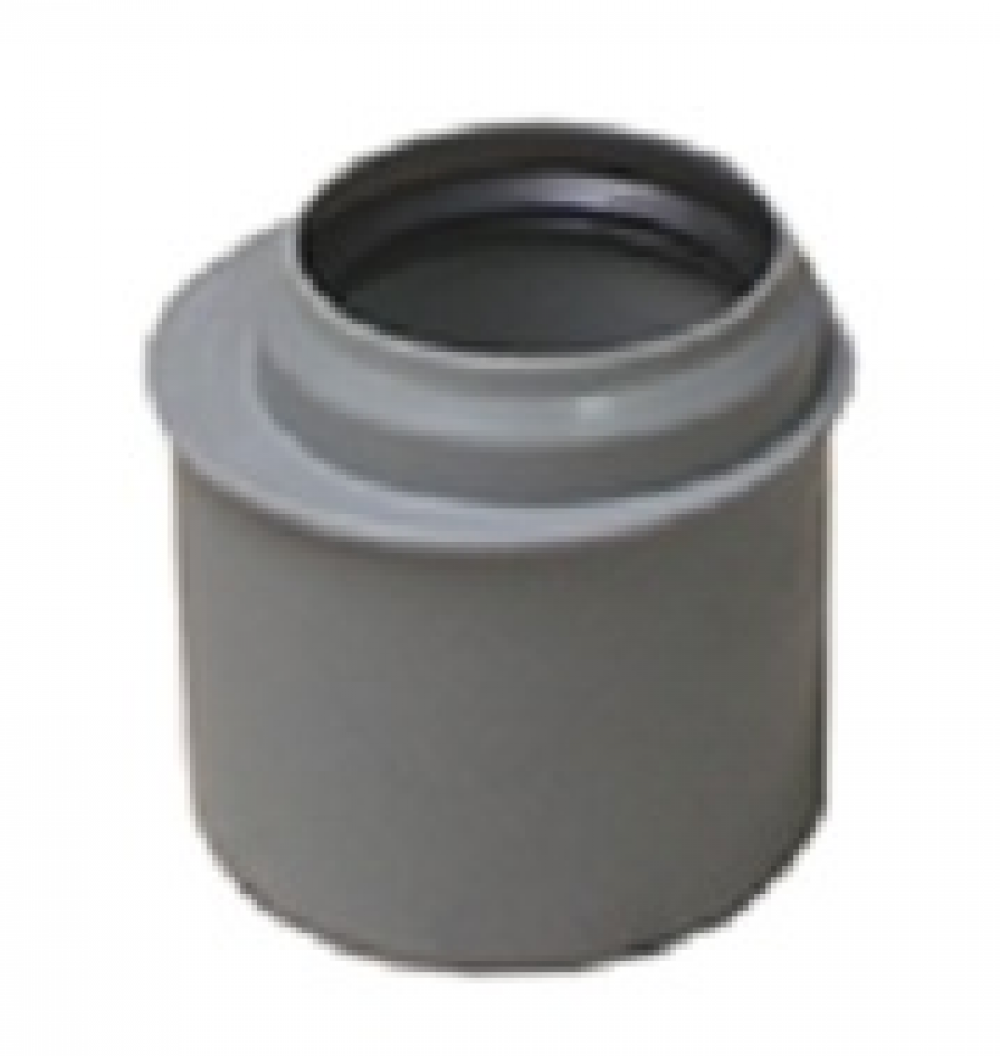 Reductie PP, excentrica ascunsa, gri, D 40 x 32 mm