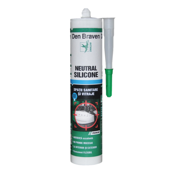 Silicon sanitar transparent (Den Braven) de 280ML