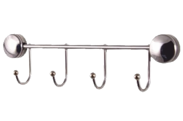 Cuier din metal pentru baie cu 4 agatatori (Nr.547)