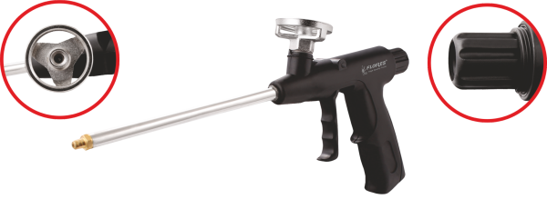 Pistol pentru spuma cu plastic